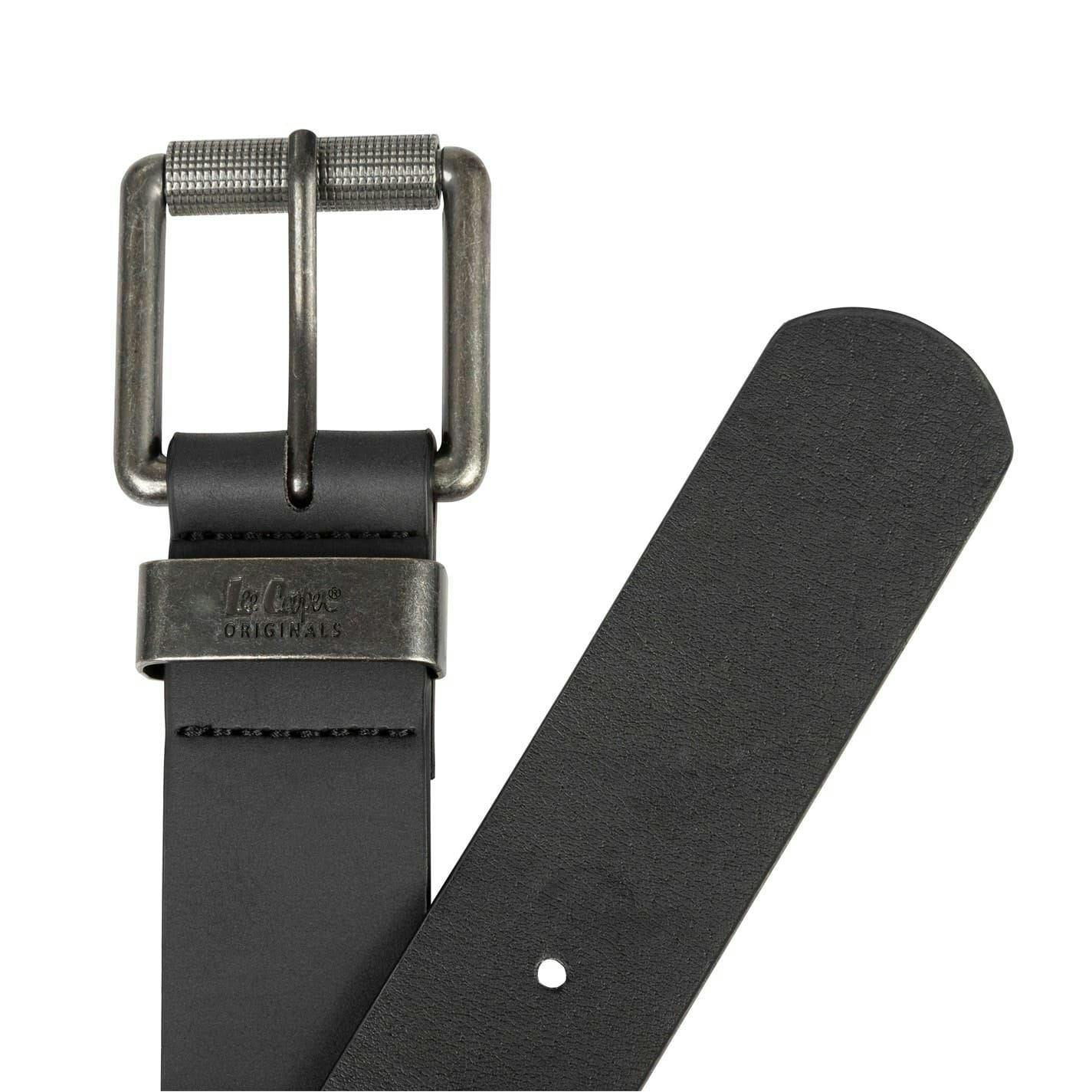 Lee Cooper Men's Black Pu Belt - 120Cm - 100% Mixed