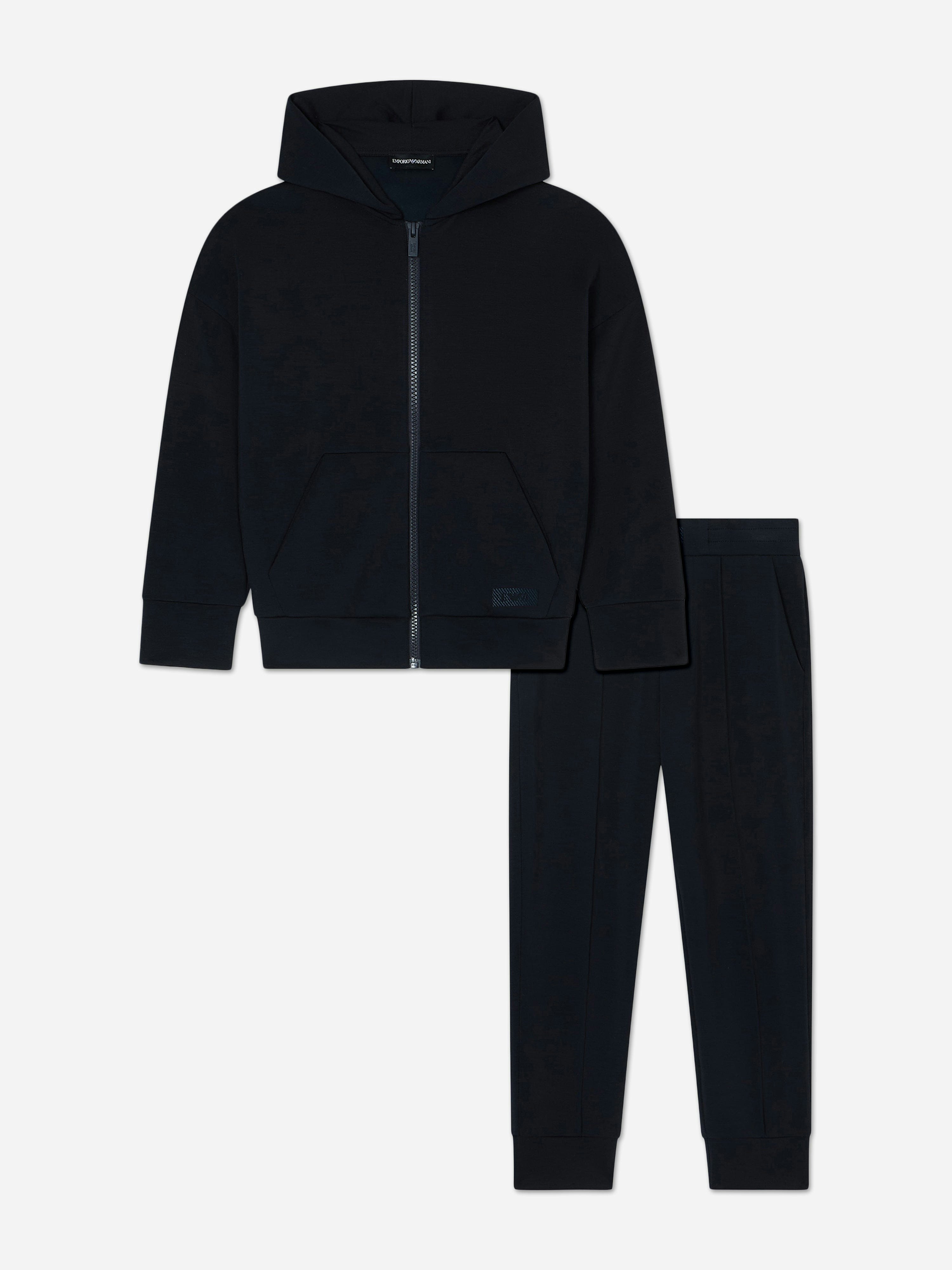 Emporio Armani Boys Blue Logo Tracksuit In Navy - 6 Yrs