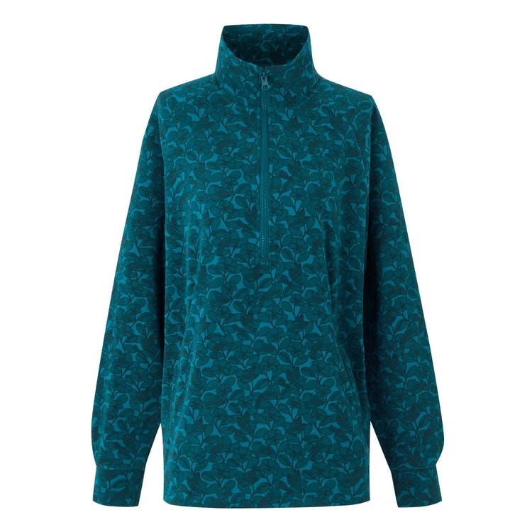 Regatta Women's Blue Orla Kiely Birdy Half Zip Midlayer - 8 Uk - 100% Polyester