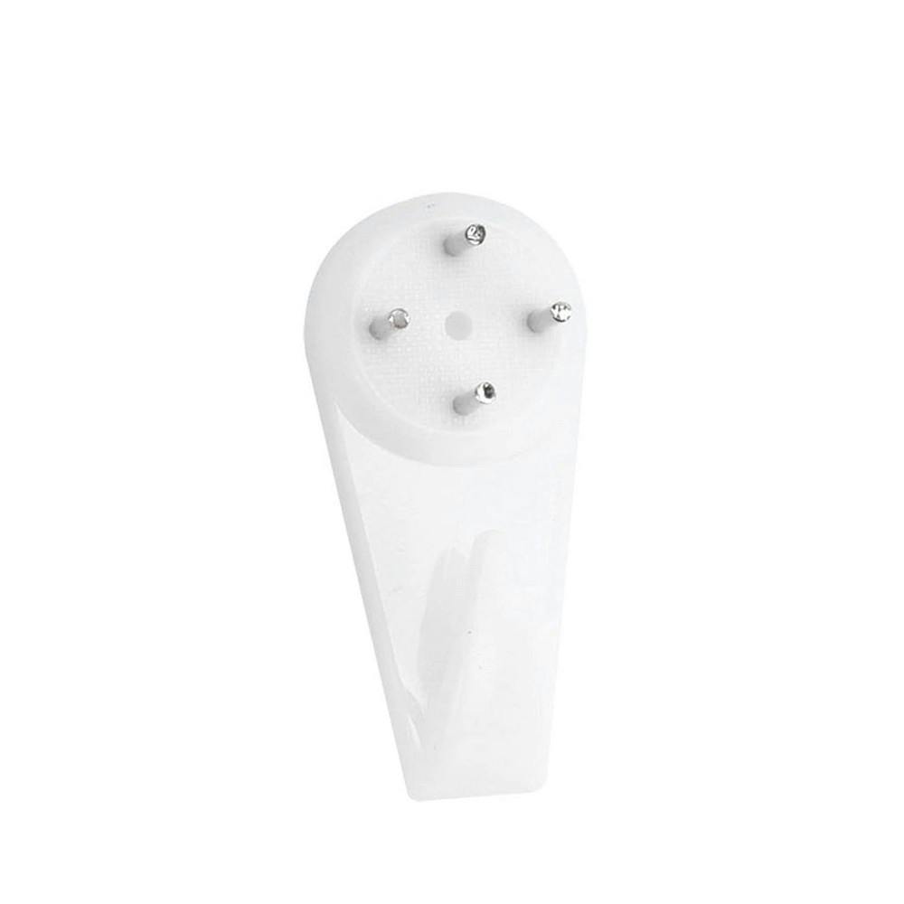Rackhams White Hardwall Hanging Hooks (Pack Of 3) - M - 100% Mixed