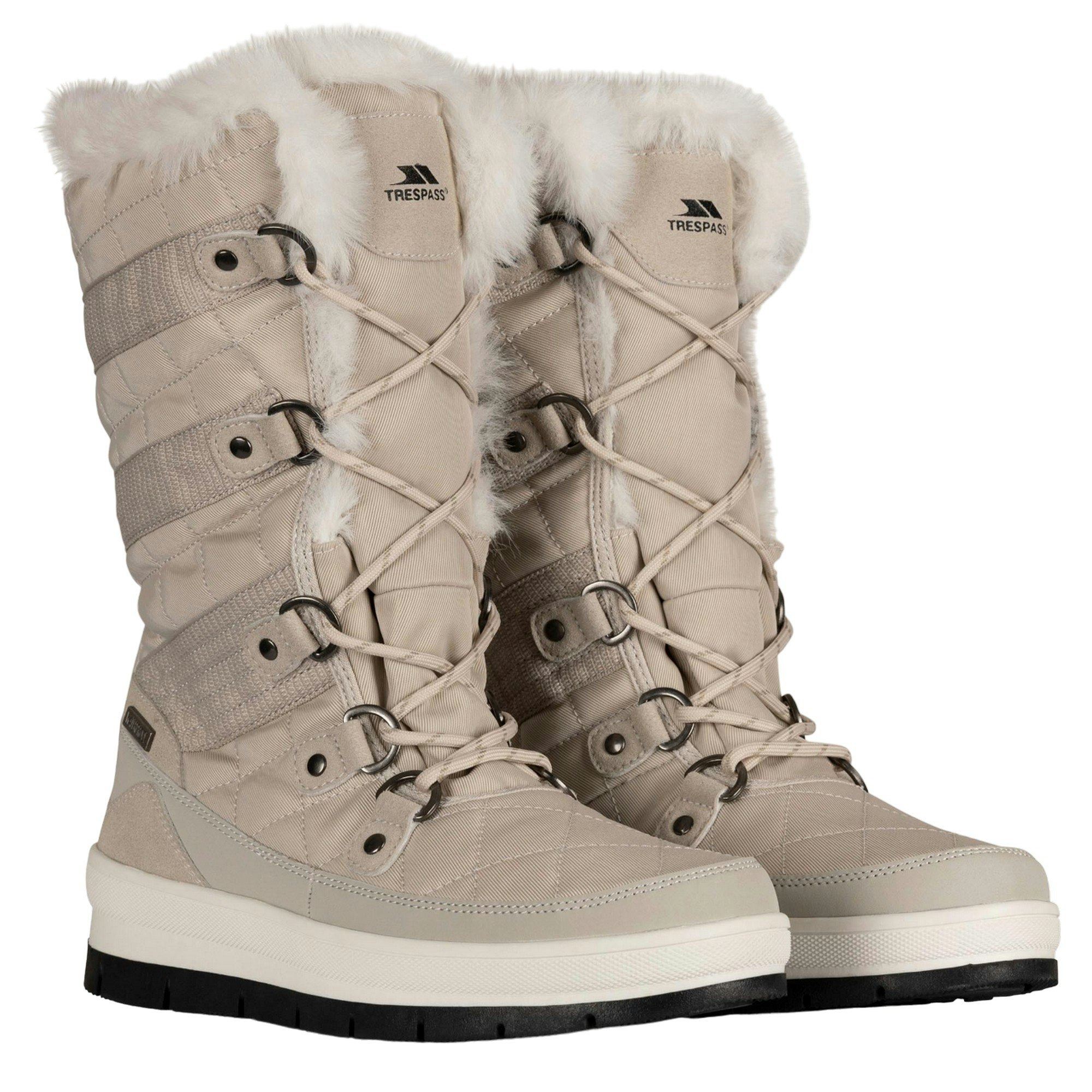 Trespass Women's Evelyn Snow Boots - Stone - Stone - Size 7 Uk
