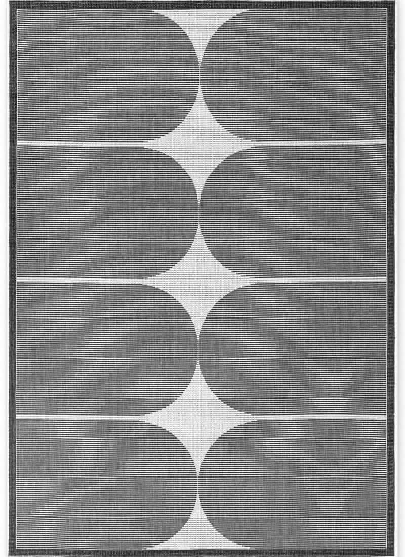 Hanse Home Black Reversible Indoor-Outdoor Rug - 160X230 Cm