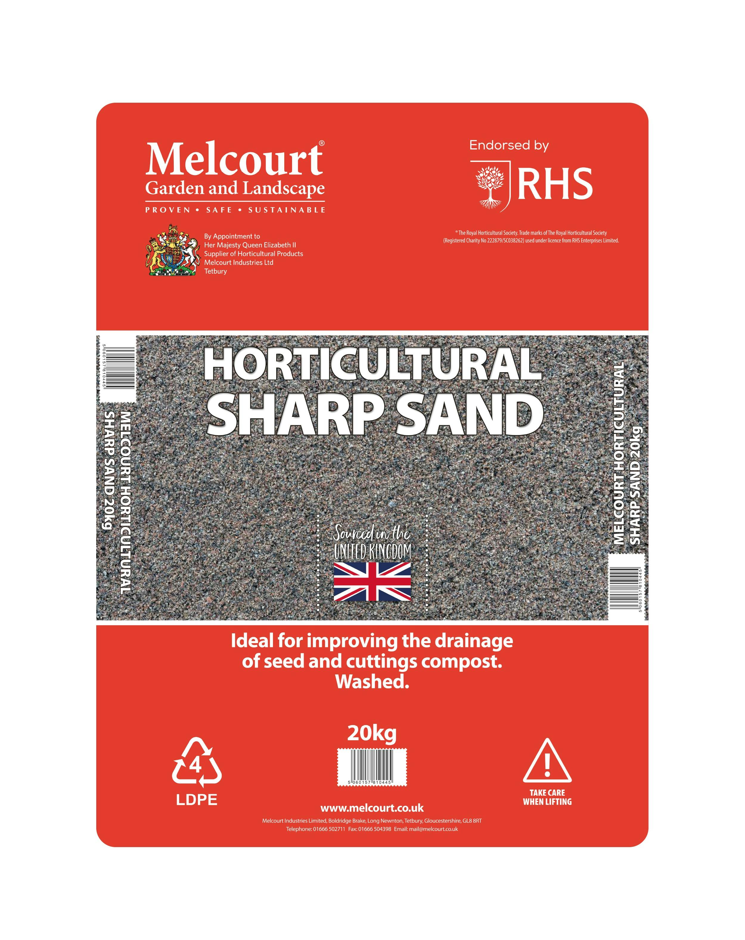 Melcourt Horticultural Sharp Sand 20Kg - 1
