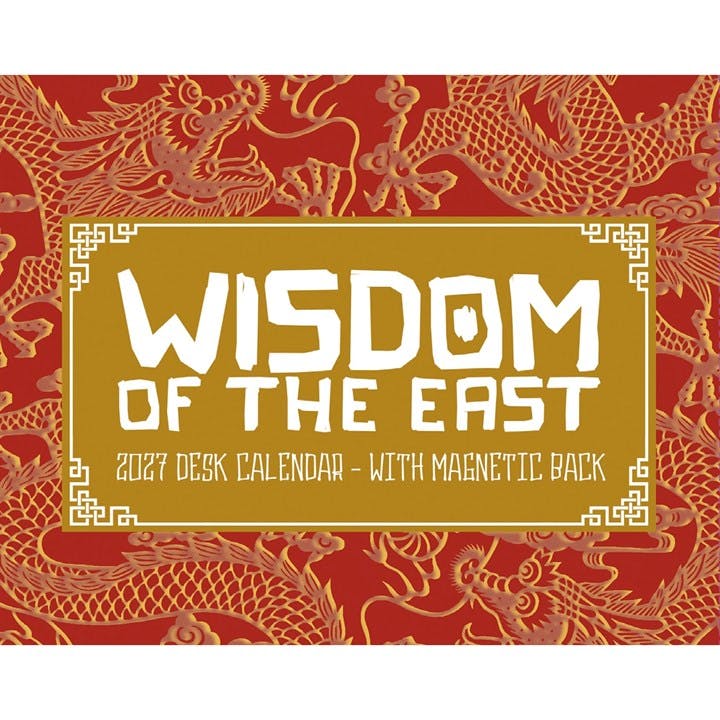 Rackhams Wisdom Of The East Mini Desk Calendar 2027, Desk Calendars, Day To View, Lifestyle, Gift - Image 7