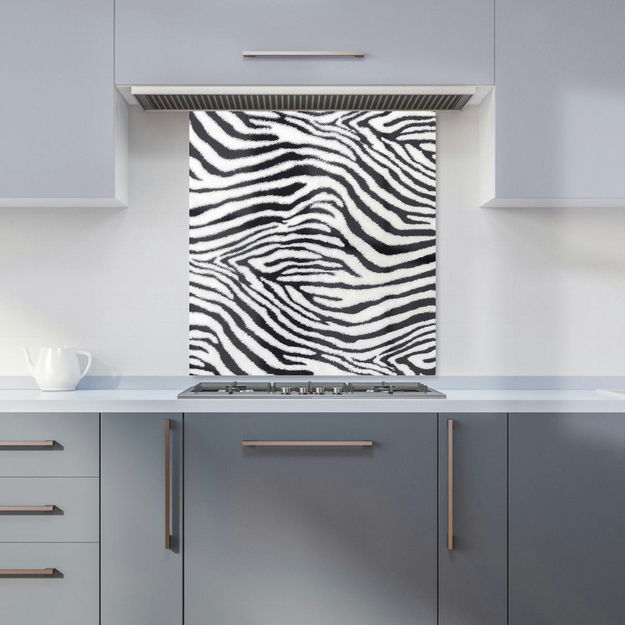 Warren Reed - Designer Zebra Texture Pattern Kitchen Splashback - W700mm X H750mm