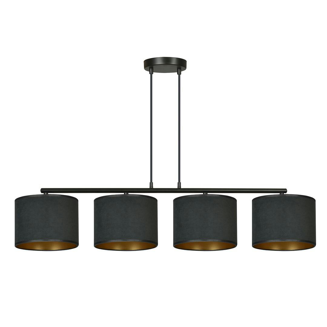 Emibig Black Hilde Pendant Lamp 4 X E27 With Shade