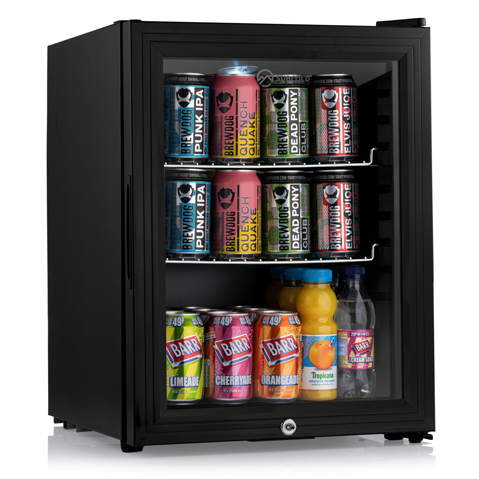 Subcold Black Super 35 Led Beer Fridge