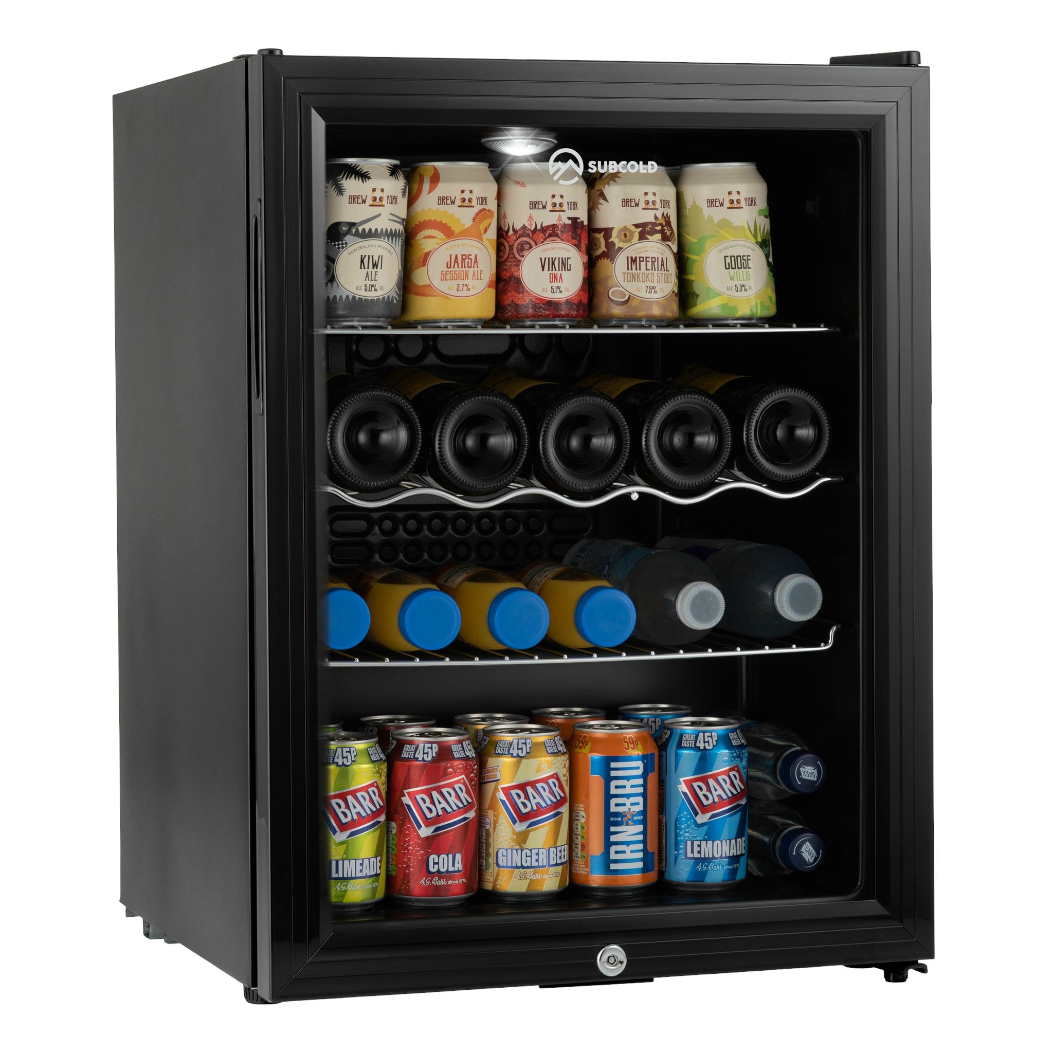 Subcold Black Super 65 Led Beer Fridge