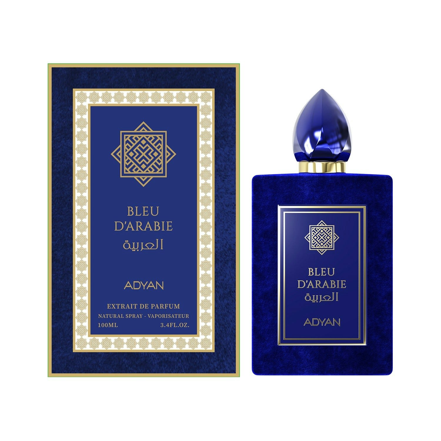 Adyan Men's Orange/Black Bleu D'arabie Extrait De Parfum - 100Ml (3.4Oz)