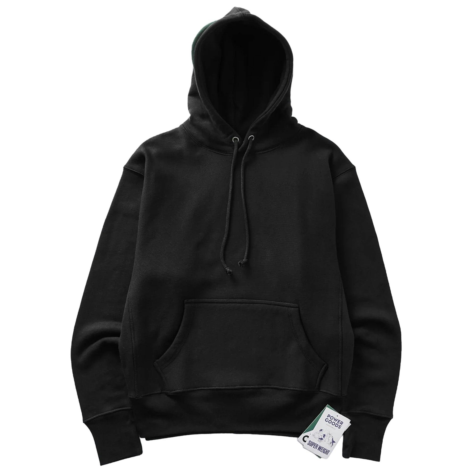 Power Goods Black Super Weight Hoodie - Medium