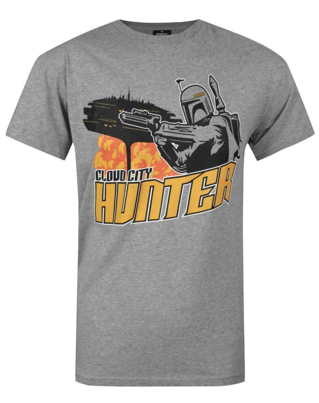 Vanilla Underground Men's Grey Star Wars Boba Fett Short Sleeved T-Shirt - Medium