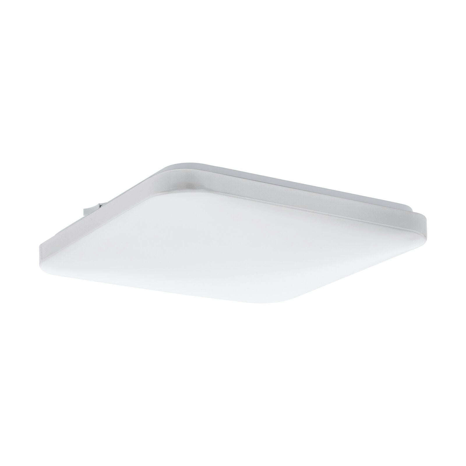 Loops Light/White Wall Flush Ceiling Colour Shade Square Plastic Bulb Led 17.3W Size 17