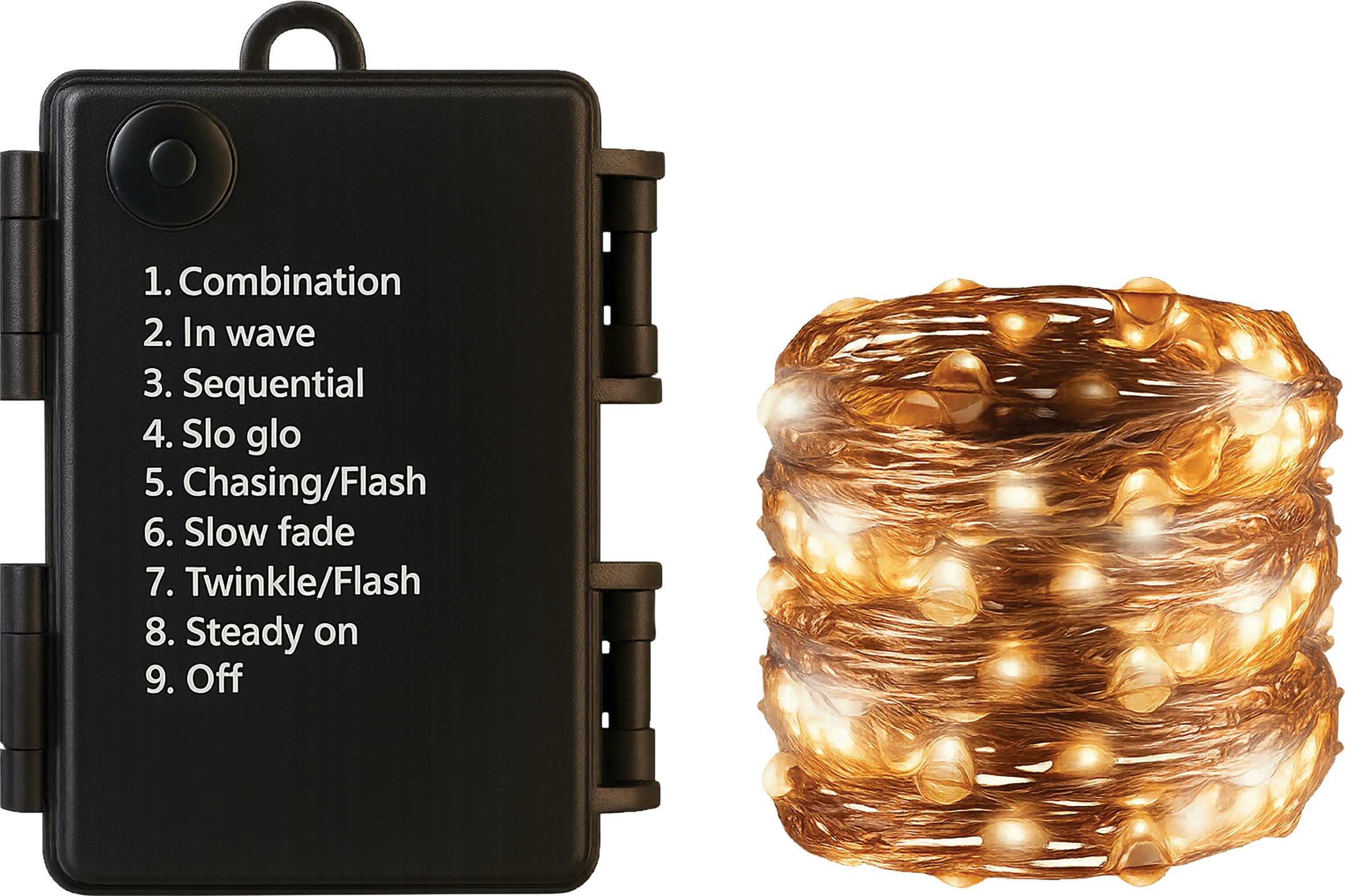St Helens Light Battery Waterproof Copper Wire S 10M, 100Leds