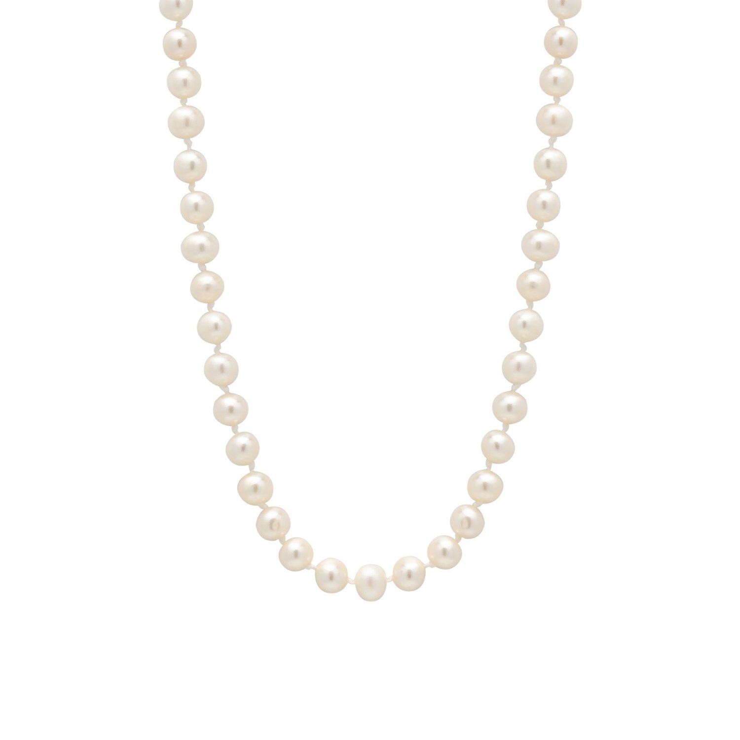 Spero London Large Natural Freshwater Real Pearl Strand Necklace