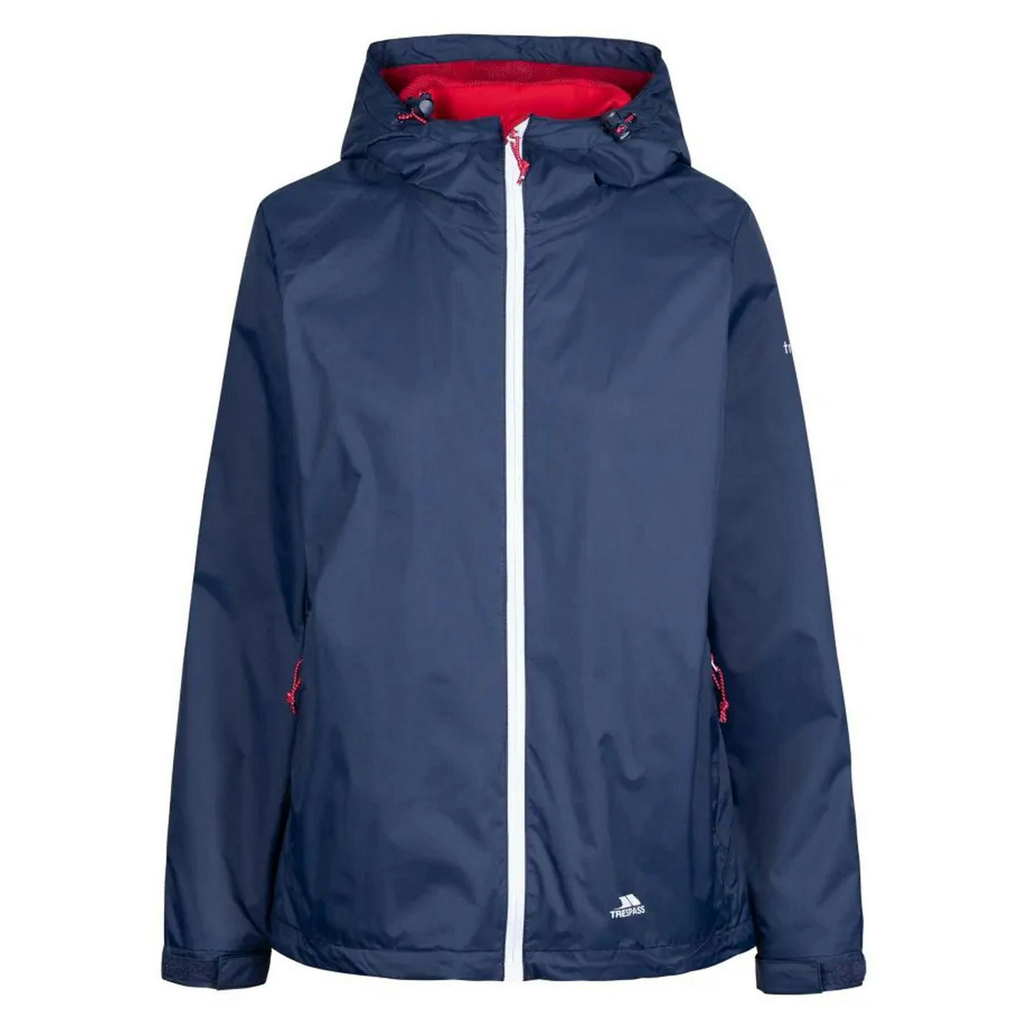 Trespass Women's Tayah Ii Waterproof Jacket - Navy - L - Navy - 100% Polyamide