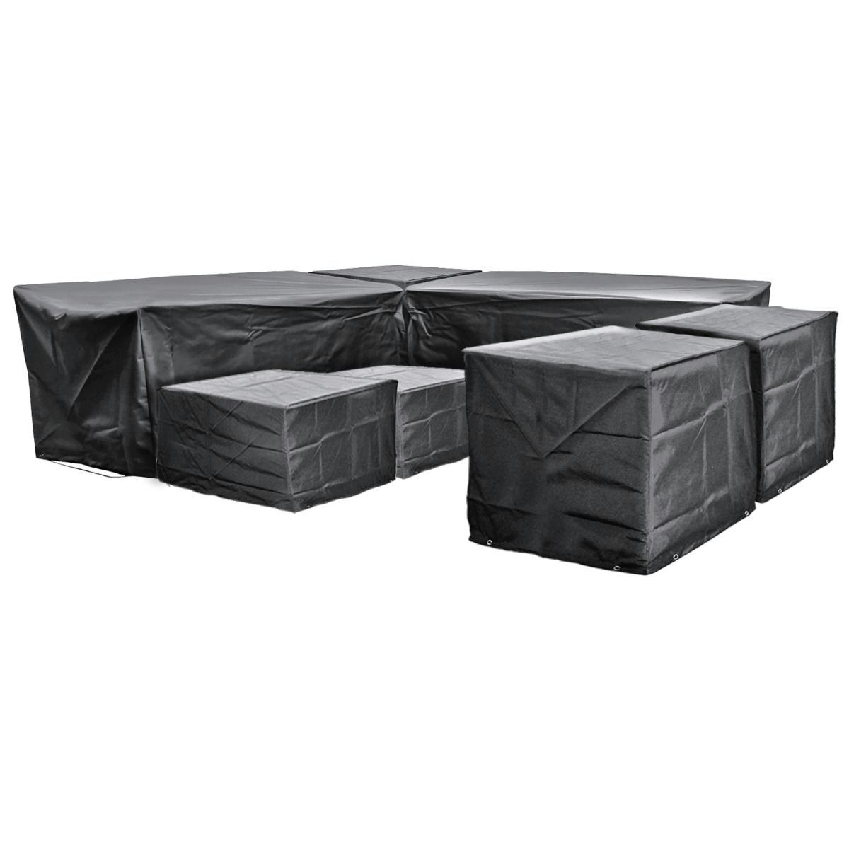 Cozy Bay Furniture Black Cozy Bay Ezbreathe Malta 9 Seat Furniture Set Cover In - Polyester - 1