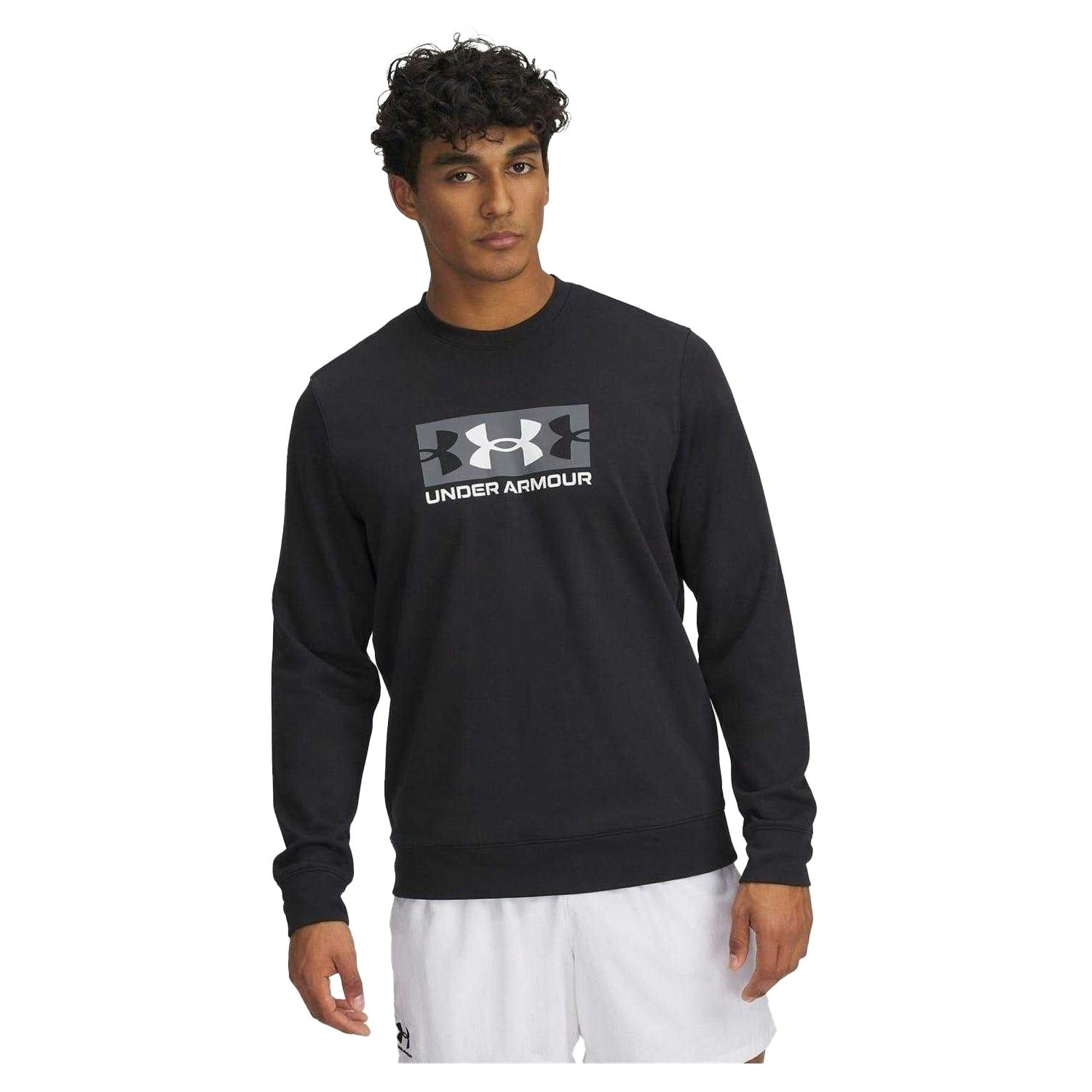 Under Armour Men's Black Rival Fleece Sweatshirt - L - 80% Cotton/20% Polyester