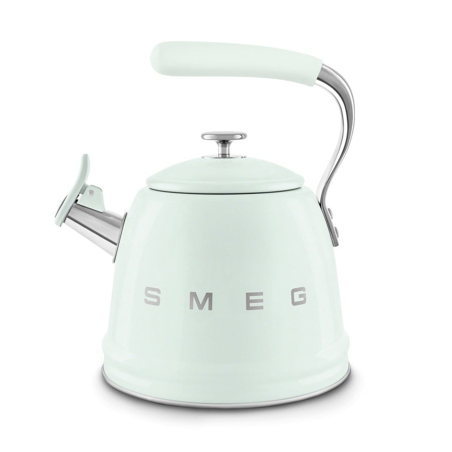 Smeg Green Wkf01 Retro Stovetop Whistling Kettle - Pastel