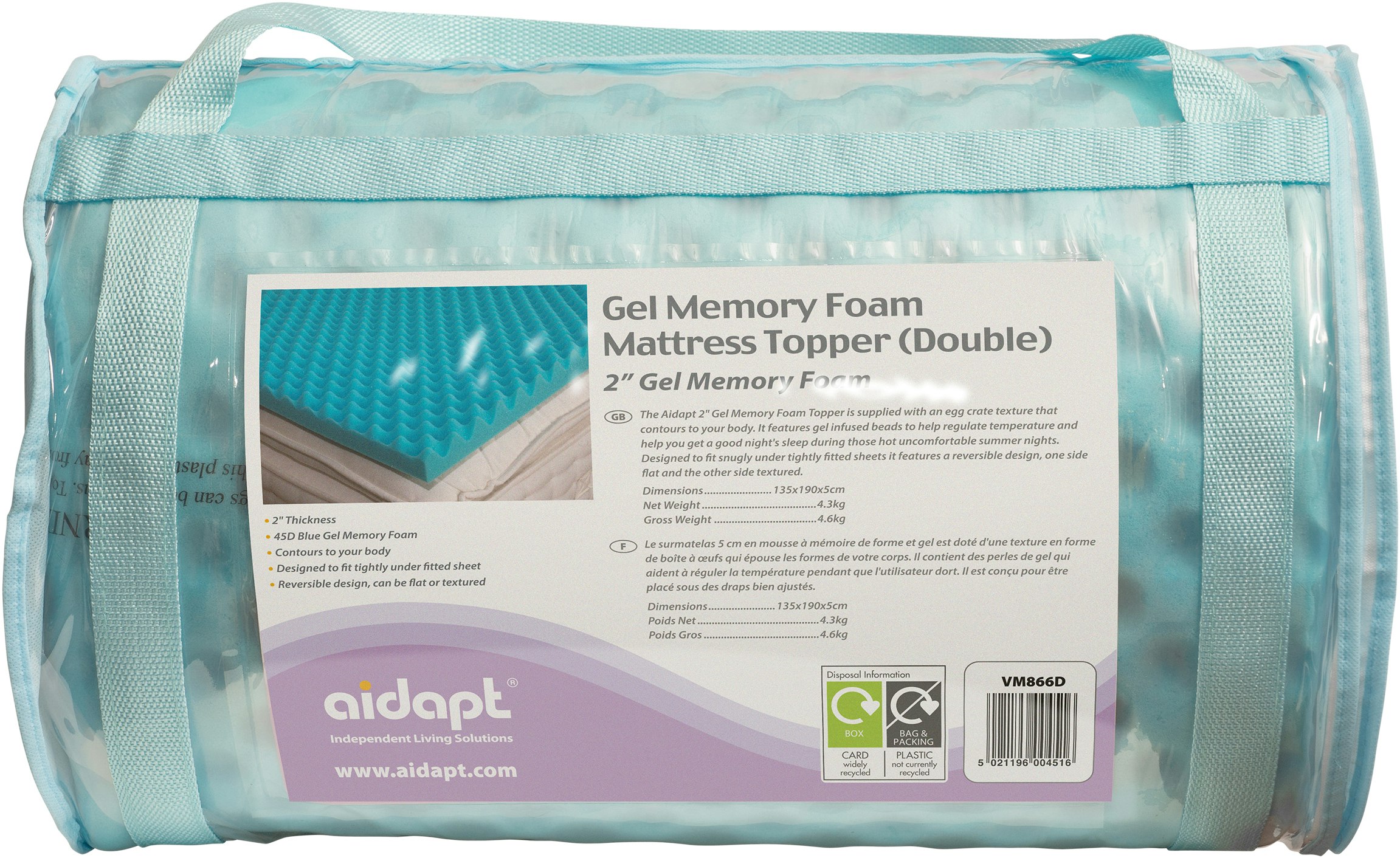 Aidapt Cool Mattress Topper Double
