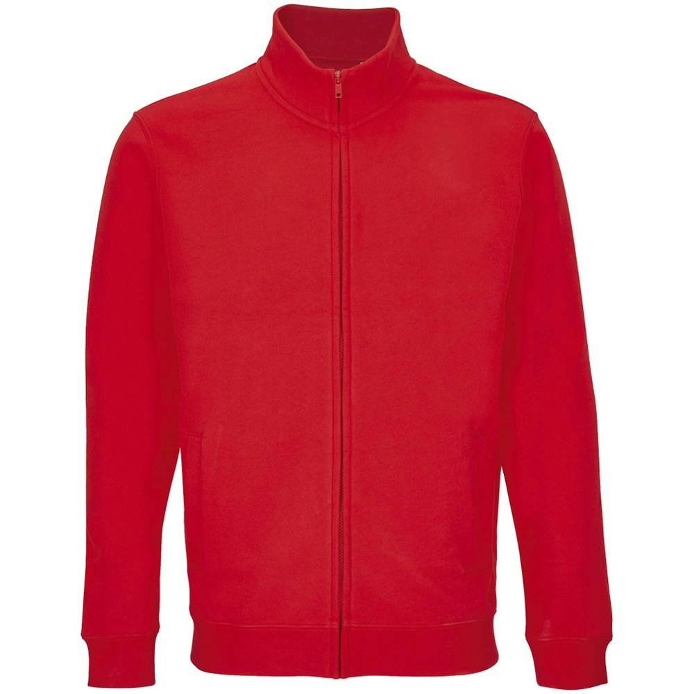 SOLS Unisex Adult Cooper Full Zip Sweat Jacket (Bright Red) - Size 2XL - Image 3