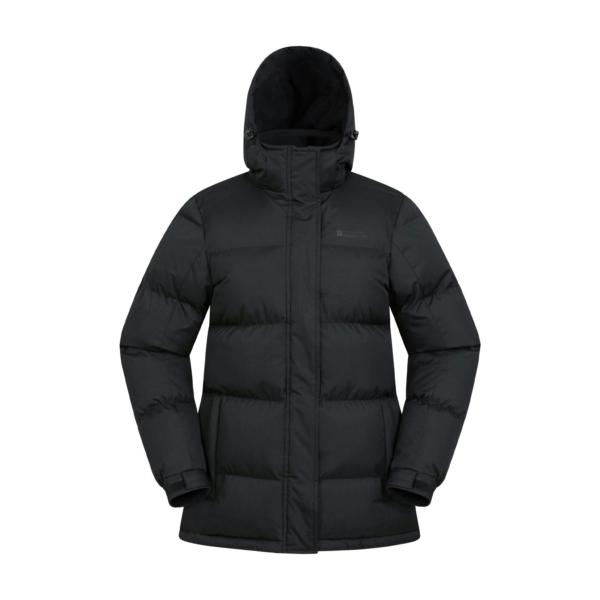 Mountain Warehouse Women's Black / Waterproof Padded Jacket - 10 Uk - 100% Polyester
