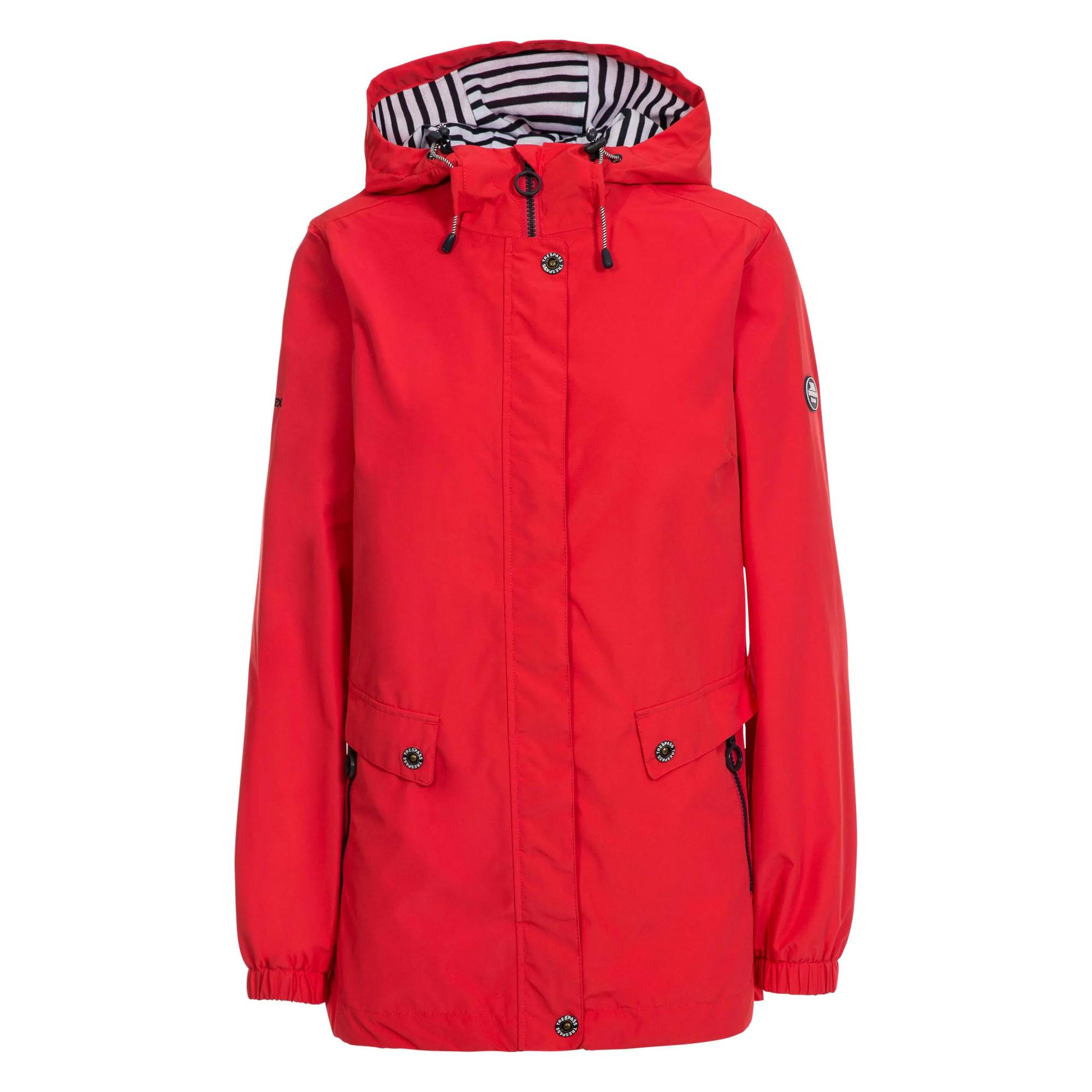 Trespass Women's Flourish Waterproof Jacket - Hibiscus - M - Hibiscus - 100% Polyester