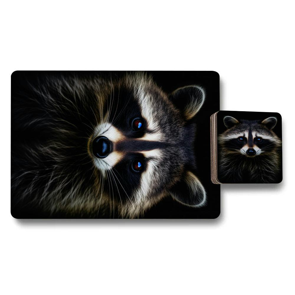 Rackhams Set Of 12 Designer Placemats And Coasters With Wood Bottom