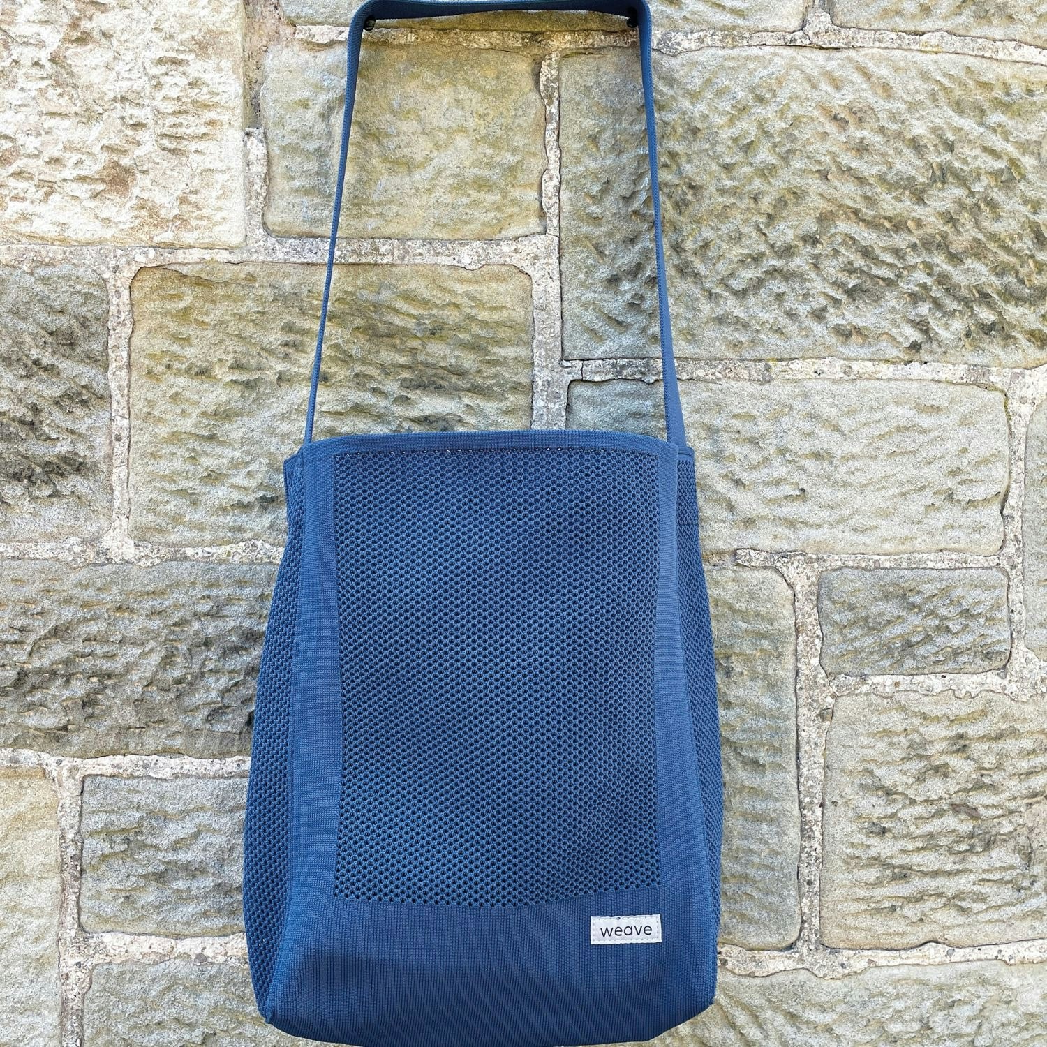 Earth Squared Weave Xl Tote Shoulder Bag – Made From Ocean Plastic Waste - Navy