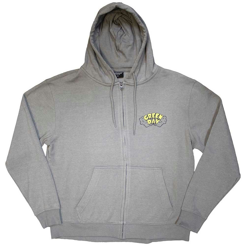 Paradiso Clothing Unisex Green Day Longview Doodle Zipped Hoodie - M
