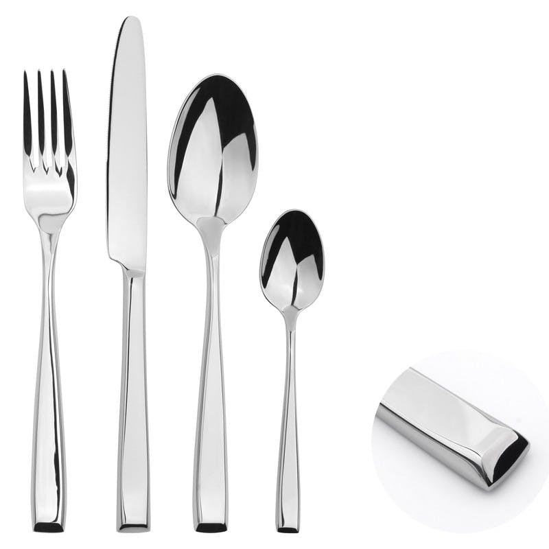 Glim & Glam Cutlery Sets Stainless Steel 18/8 Catering Taper 16Pc Set