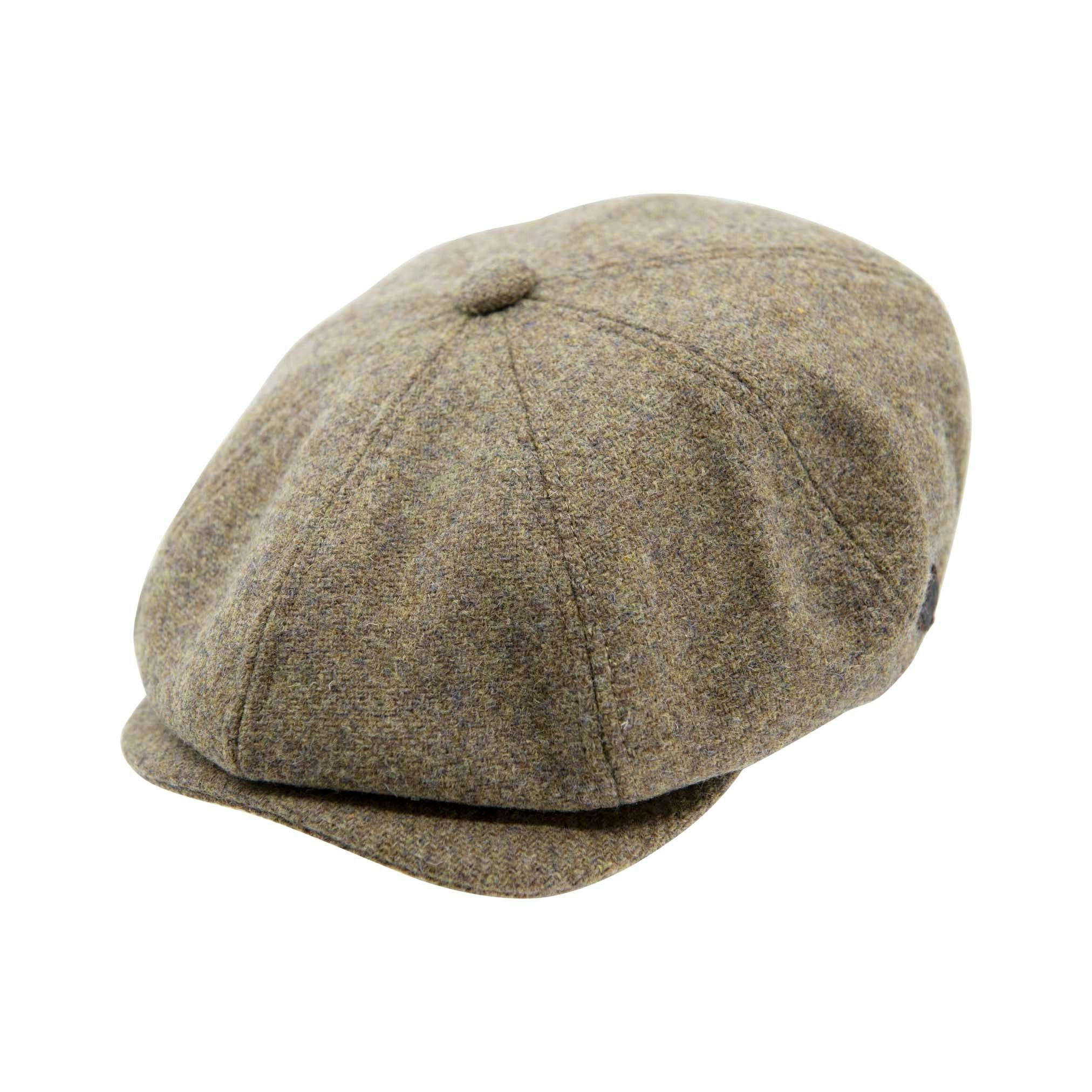 Carlyle Heath & Co. Carlyle Heath Plain Wool Mix Newsboy Cap - Large - Olive