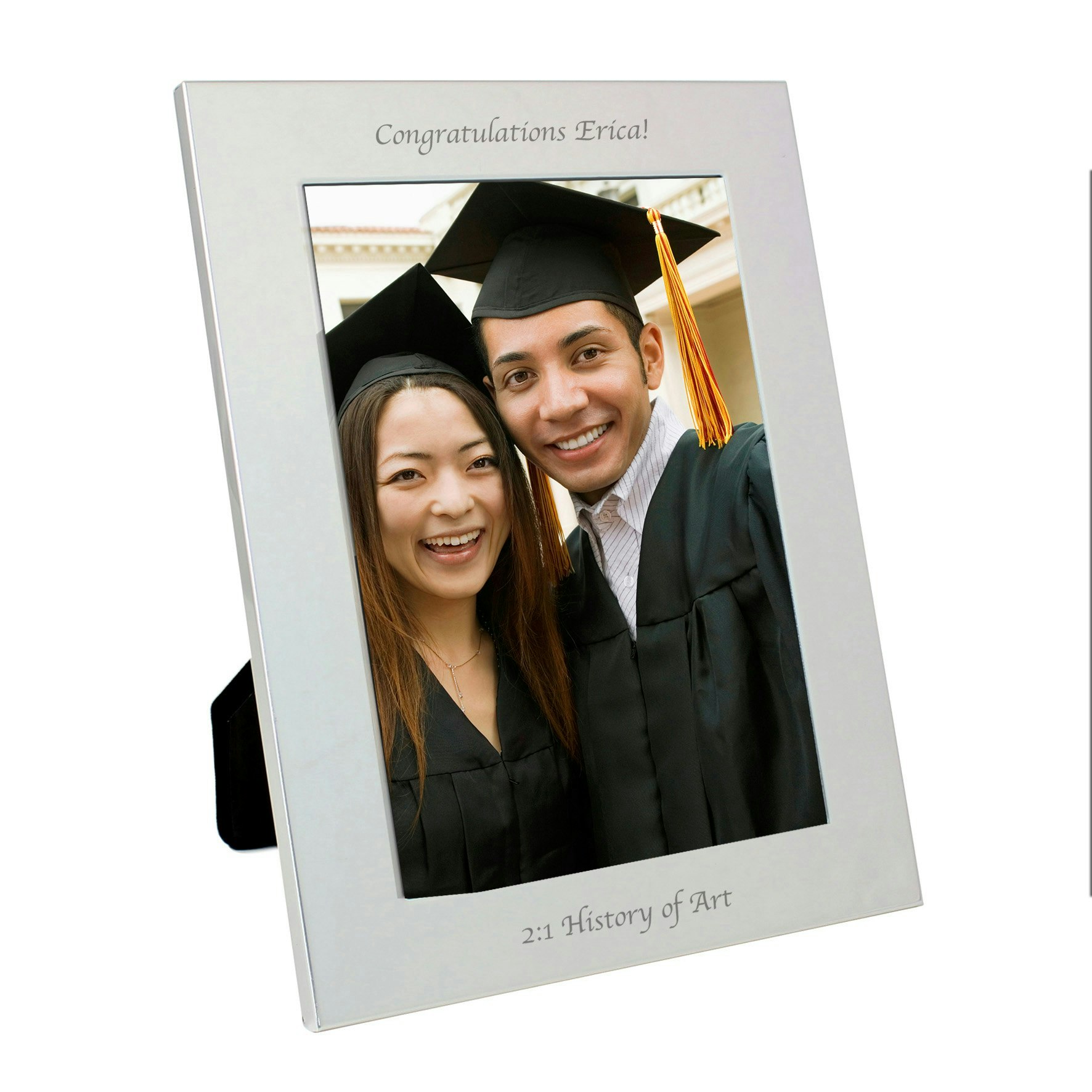 Personalised Memento Company Silver Personalised 5X7 Photo Frame