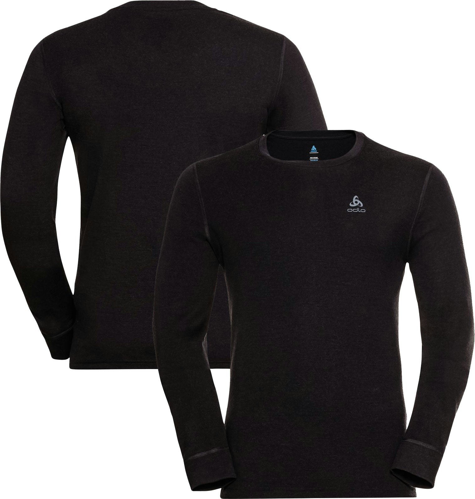 Odlo Men's Black Merino 260 Long Sleeve Base Layer Crew {O-112042} - XX-Large