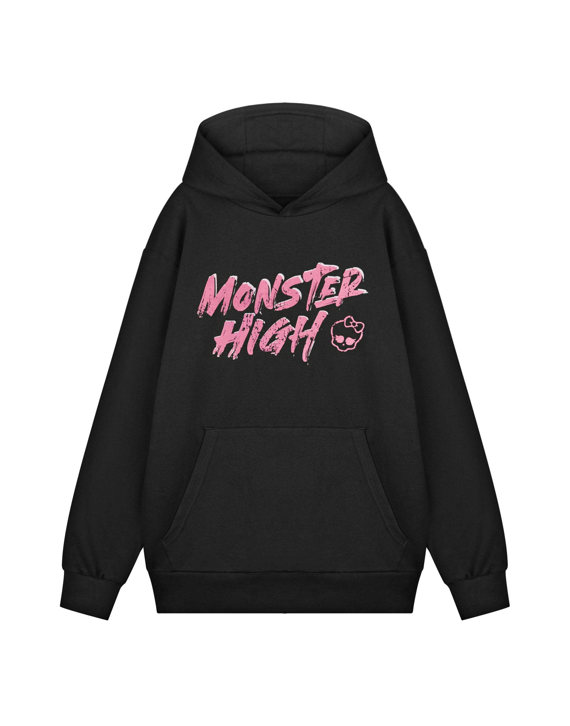 Vanilla Underground Women's Black Monster High Fangtastic Hoodie Hoodie - XXX-Large