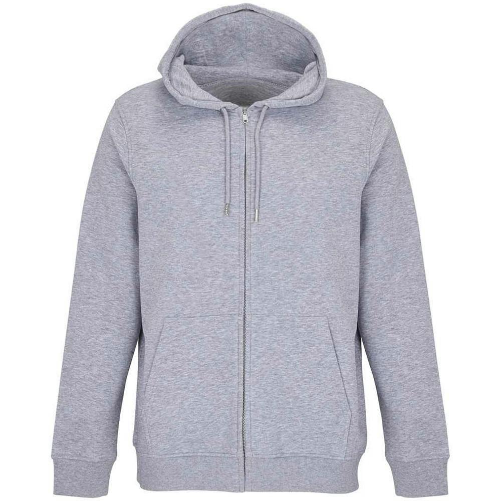 SOLS Unisex Adult Calipso Marl Full Zip Hoodie (Grey Marl) - Size Medium - Image 2