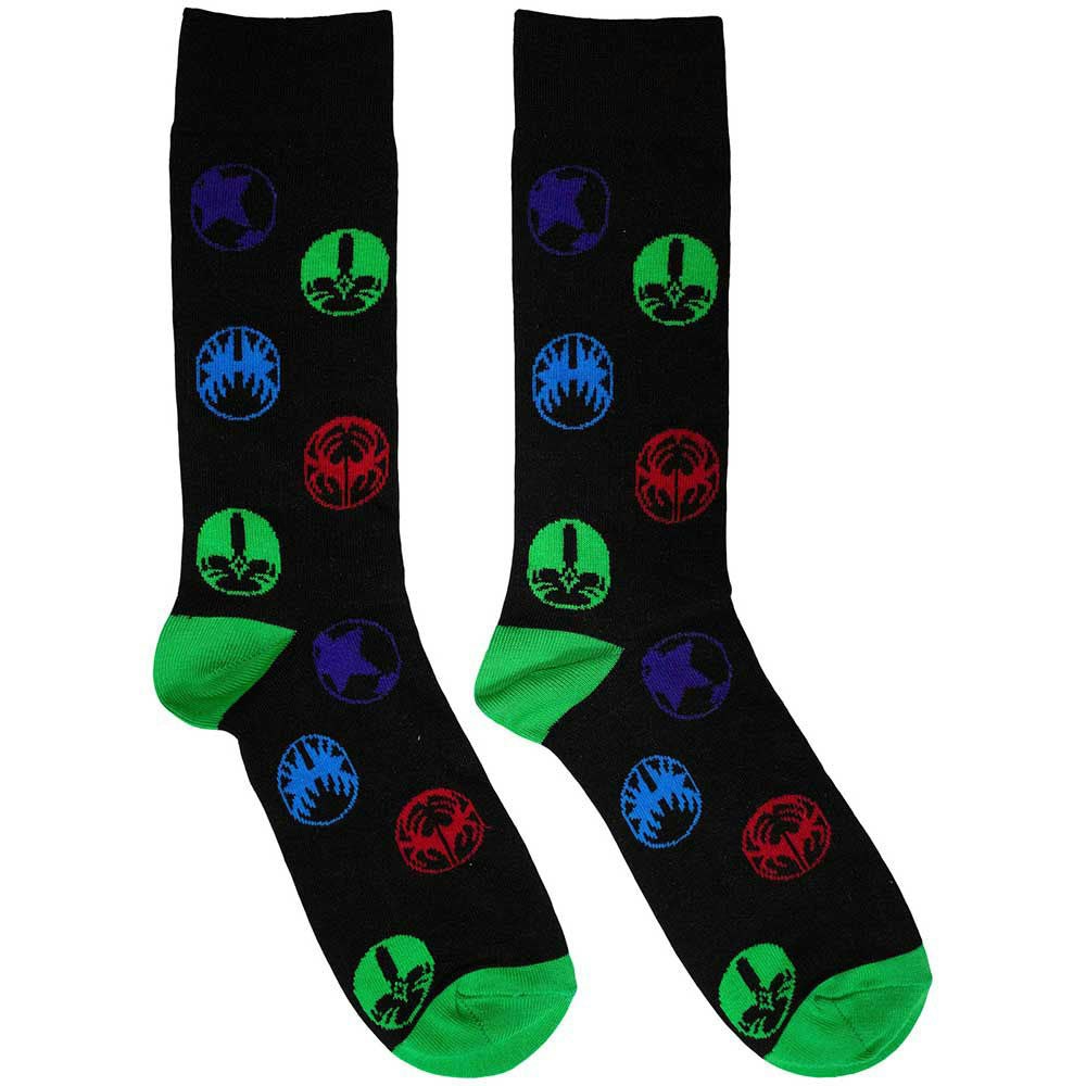 Paradiso Clothing Unisex Black Kiss Band Logo Icons Ankle Socks