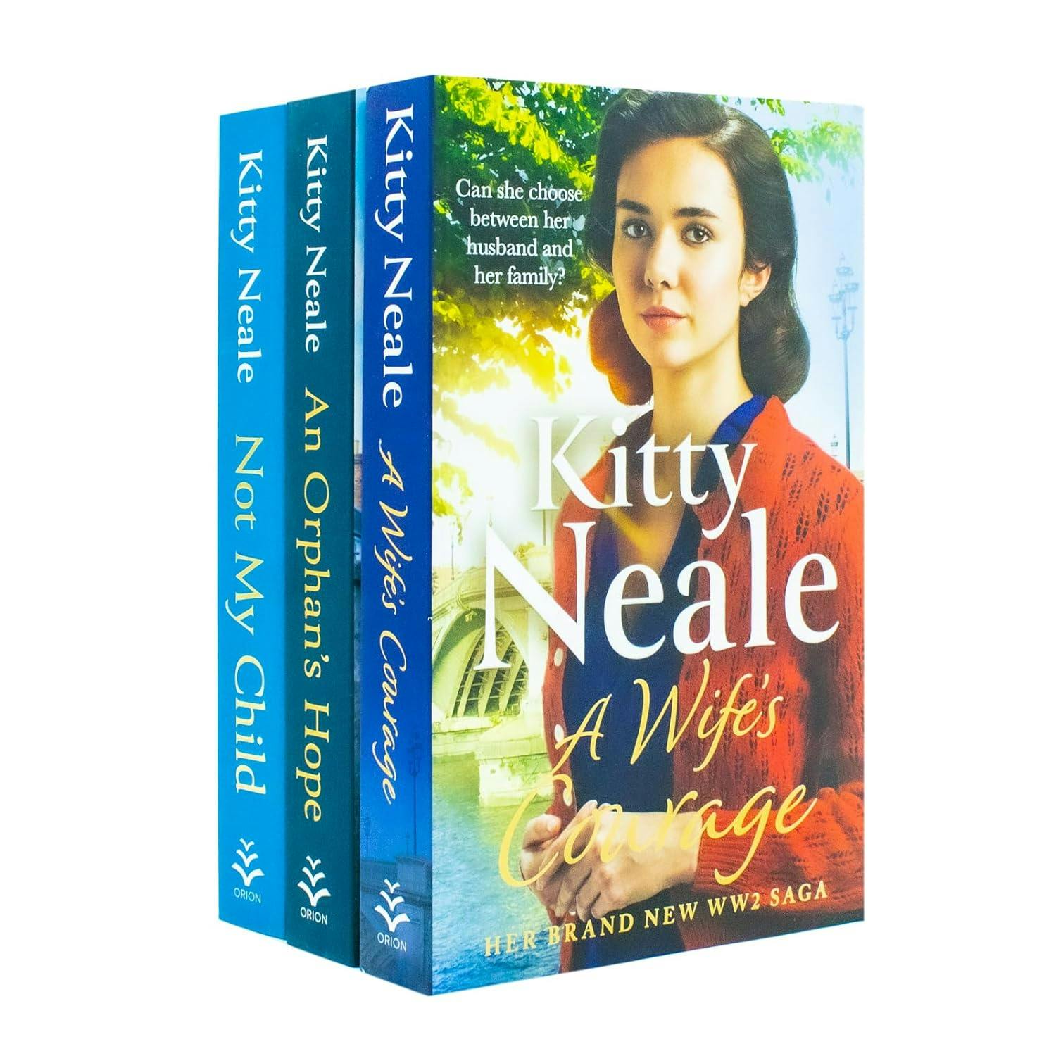 Various Publishers Women's Kitty Neale Collection 3 Books Set (Not My Child, An Orphans Hope, A Wife Courage)