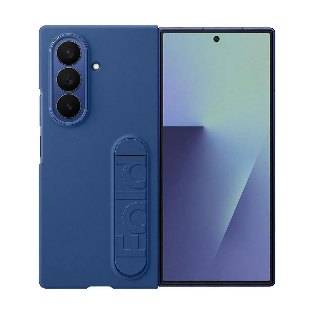 Samsung Galaxy Z Fold 7 8.0"" Silicone Grip Case with Stand Blue - EF-MF966CNEGWW - Image 2