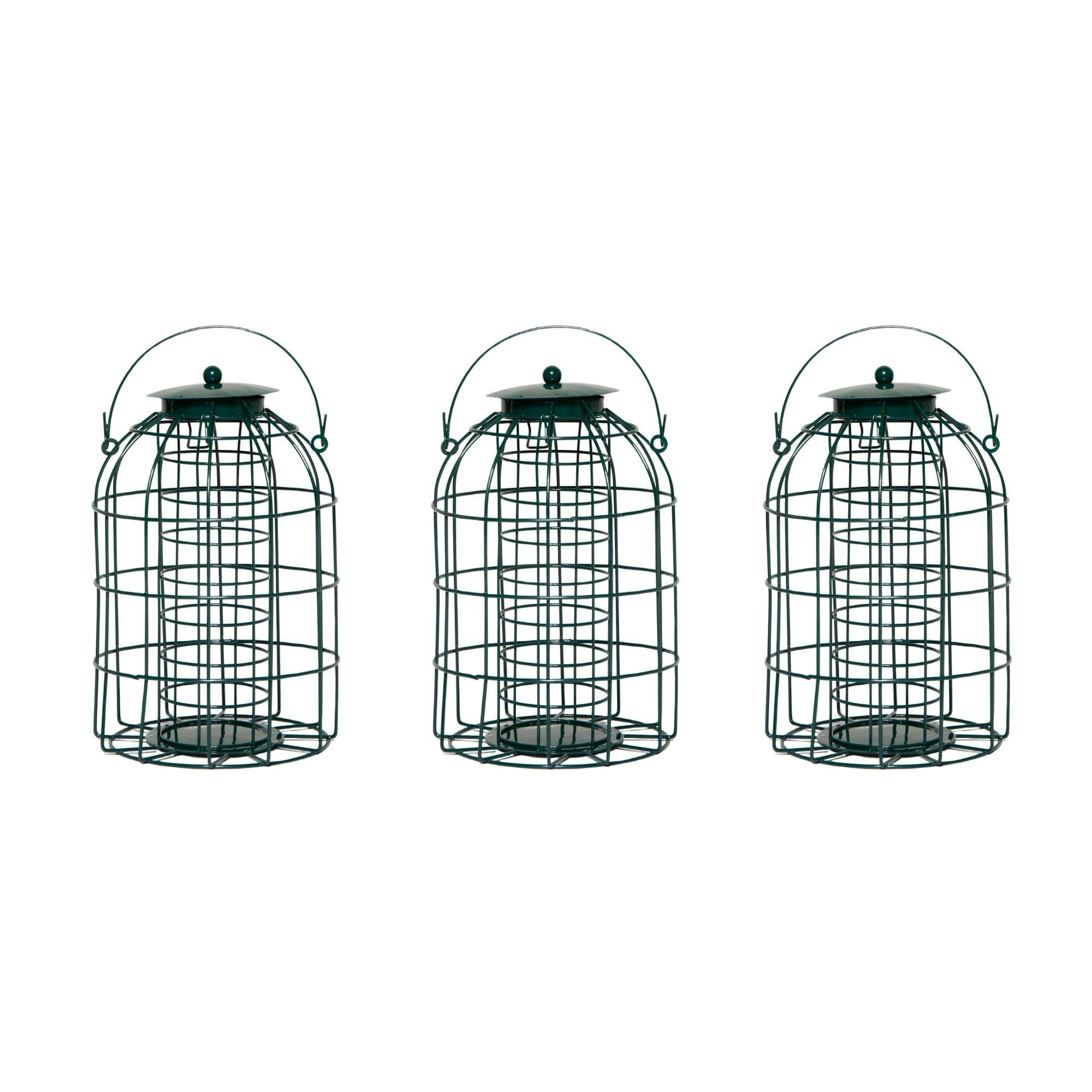 Rackhams Pack Of 3 Wild Bird Fat Ball Feeder With Squirrel Guard