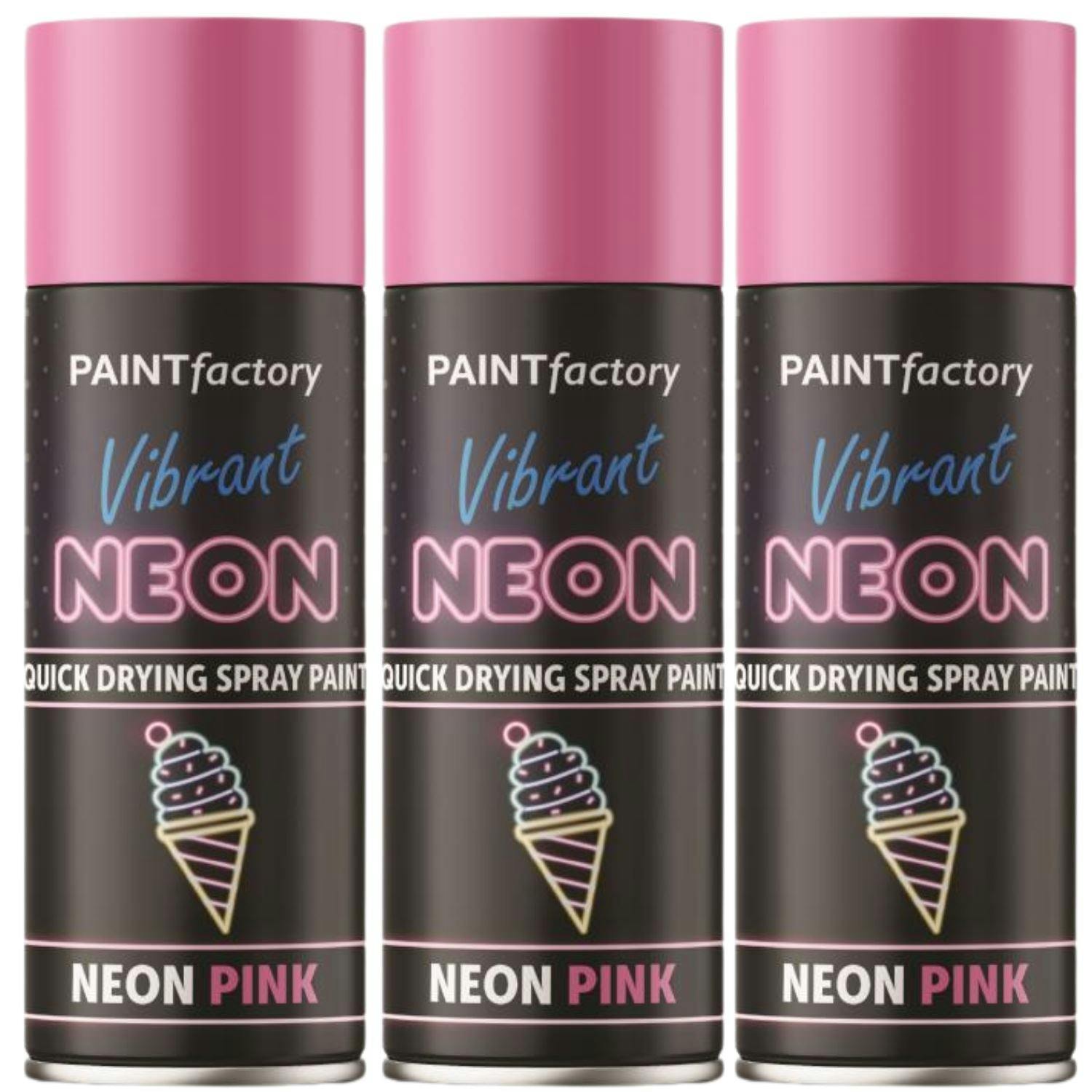 Rackhams Pink 4X Fluorescent Neon Spray Paint 200Ml - Image 16