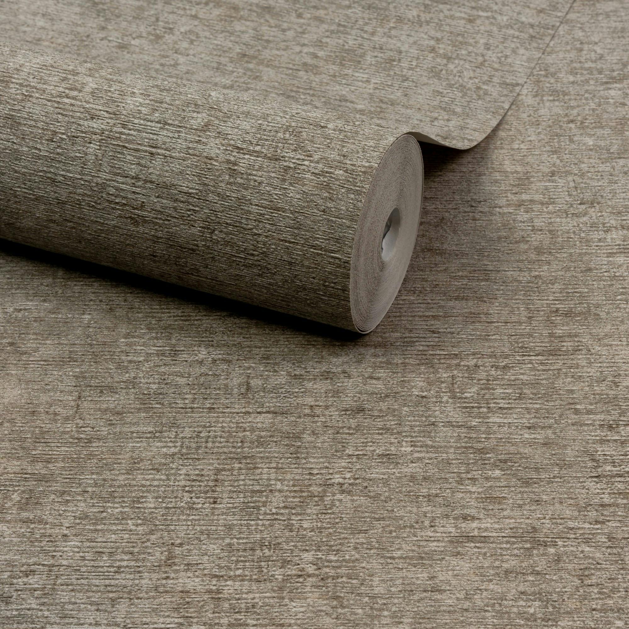 Rackhams Beige Boutique Dakota Natural Texture Luxury Weight Embossed Wallpaper, Deep Neutral