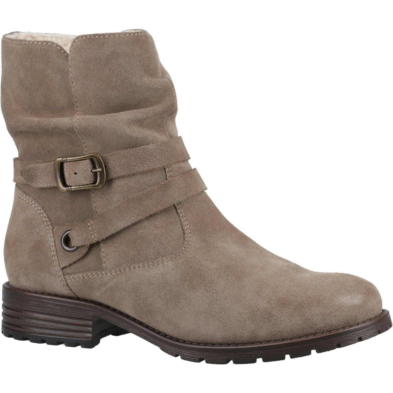 Hush Puppies Women's Piper Ankle Boots In Taupe - Size 3