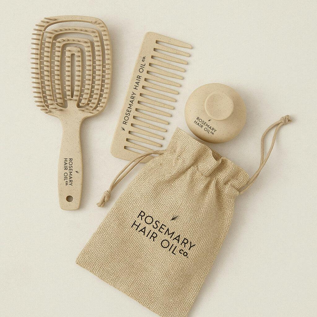 Rosemary Hair Oil Co. Scalp Soothe Essential Brush Set