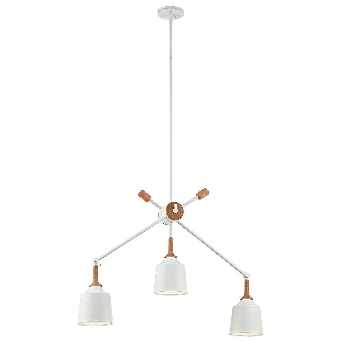 Rackhams Light/White Bulb Chandelier Hanging Pendant Led E27 60W Bulb Size 3