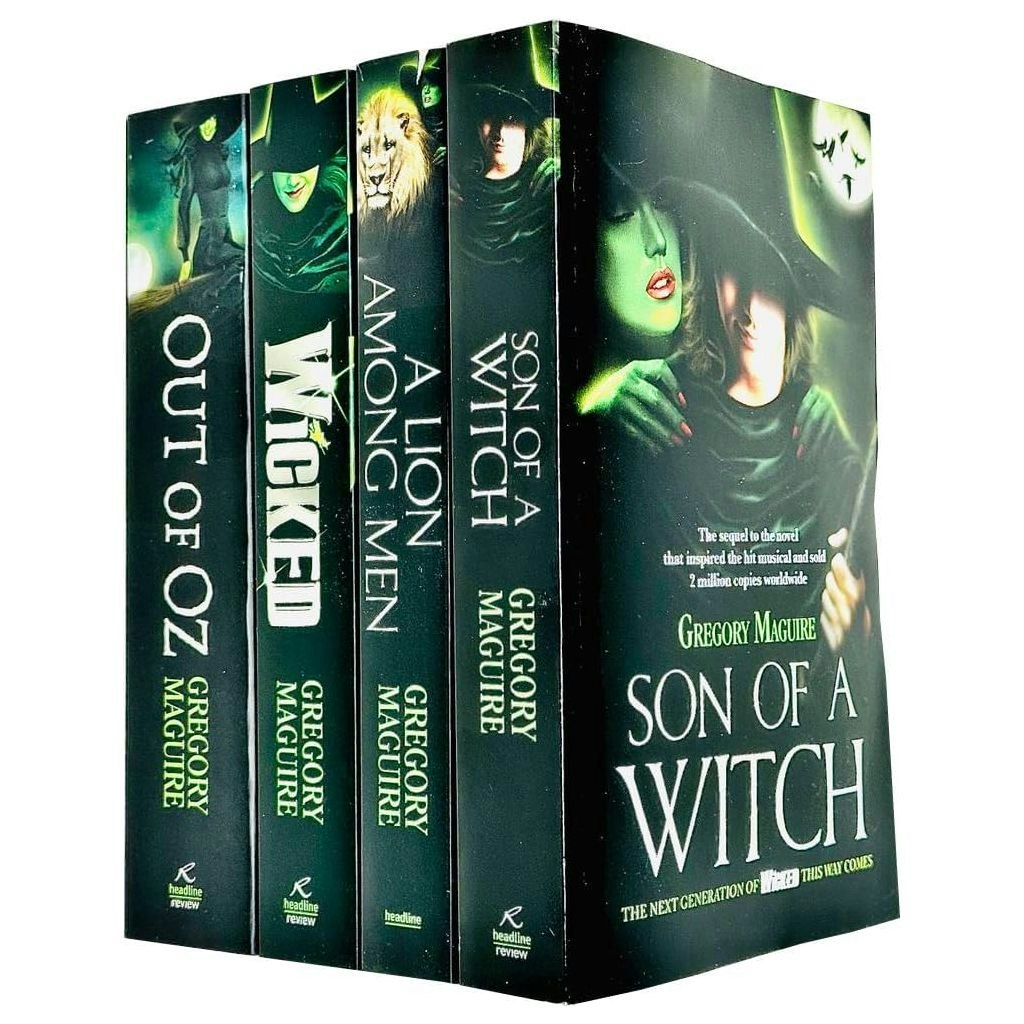 Headline Men's Yellow/Dark Wicked Years Series Books Collection Set - Wicked, Son Of A Witch, A Lion Among & Out Of Oz Size 4