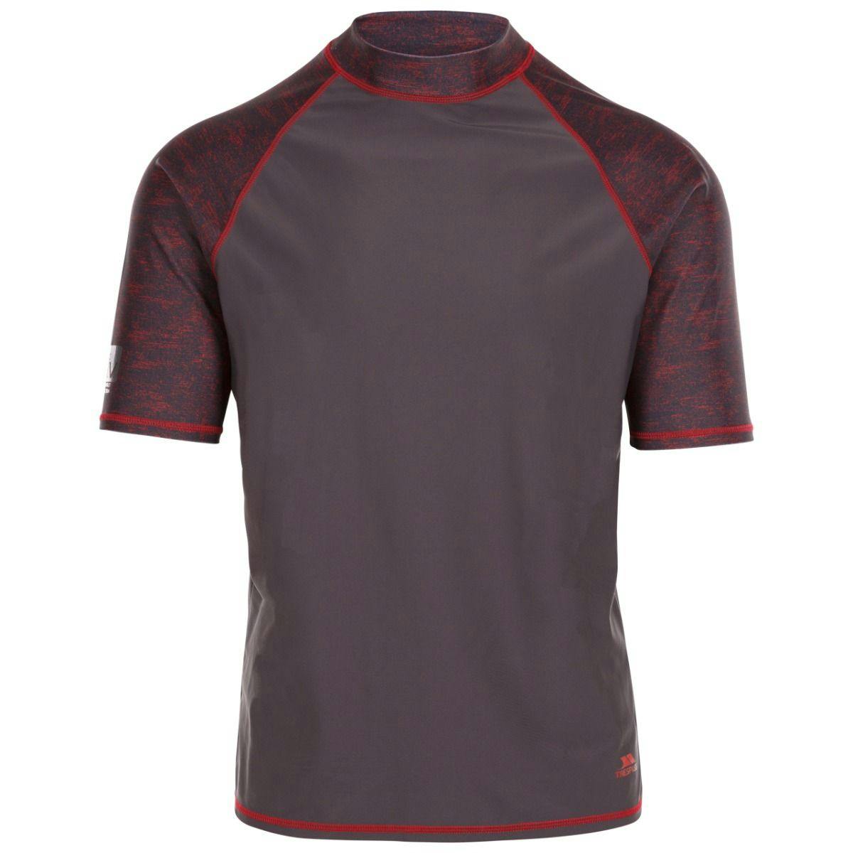 Trespass Men's Dark/Grey Theo Rash Guard - Xxs
