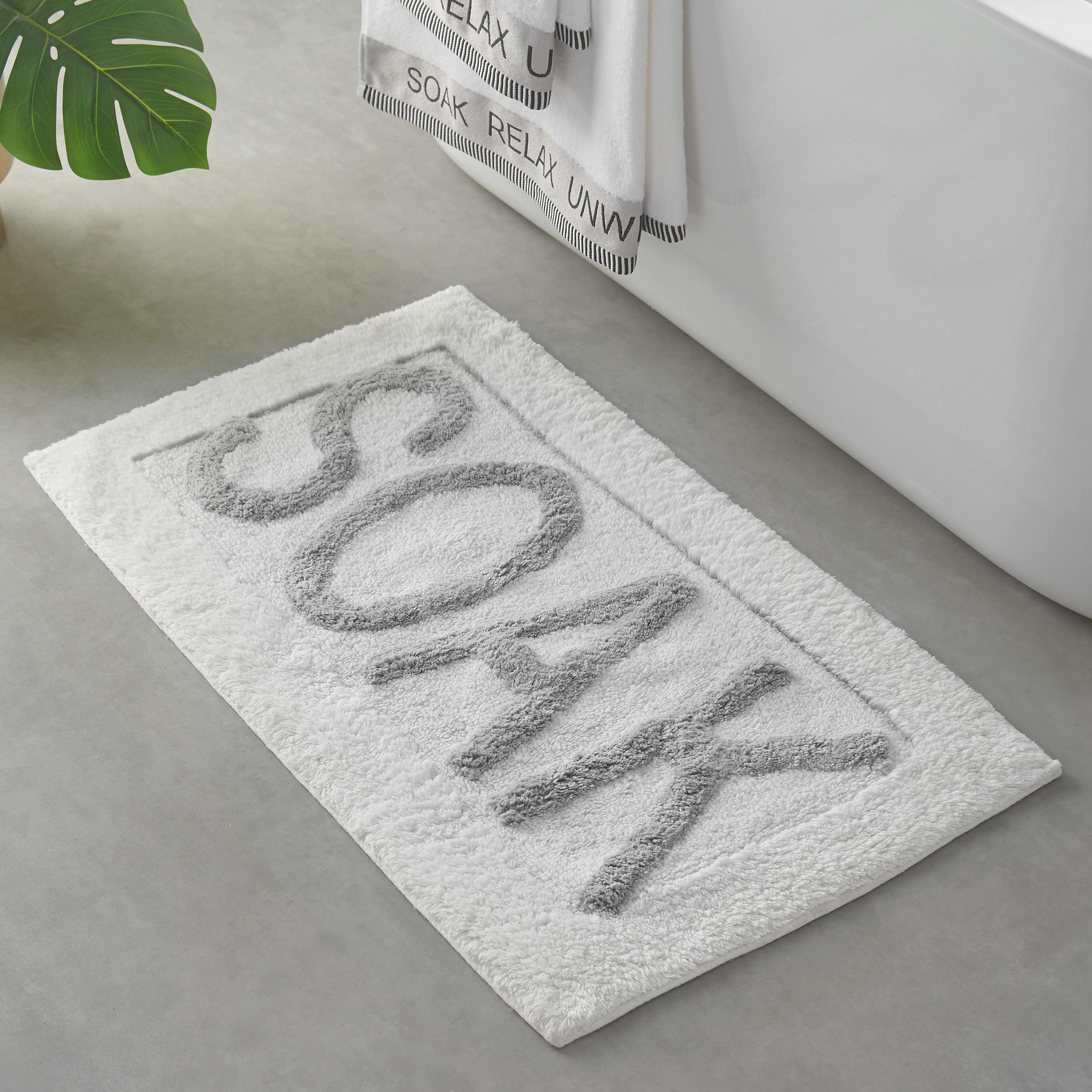 Rackhams White Soak Bath Mat - Bath Mat 50 X 80 Cm