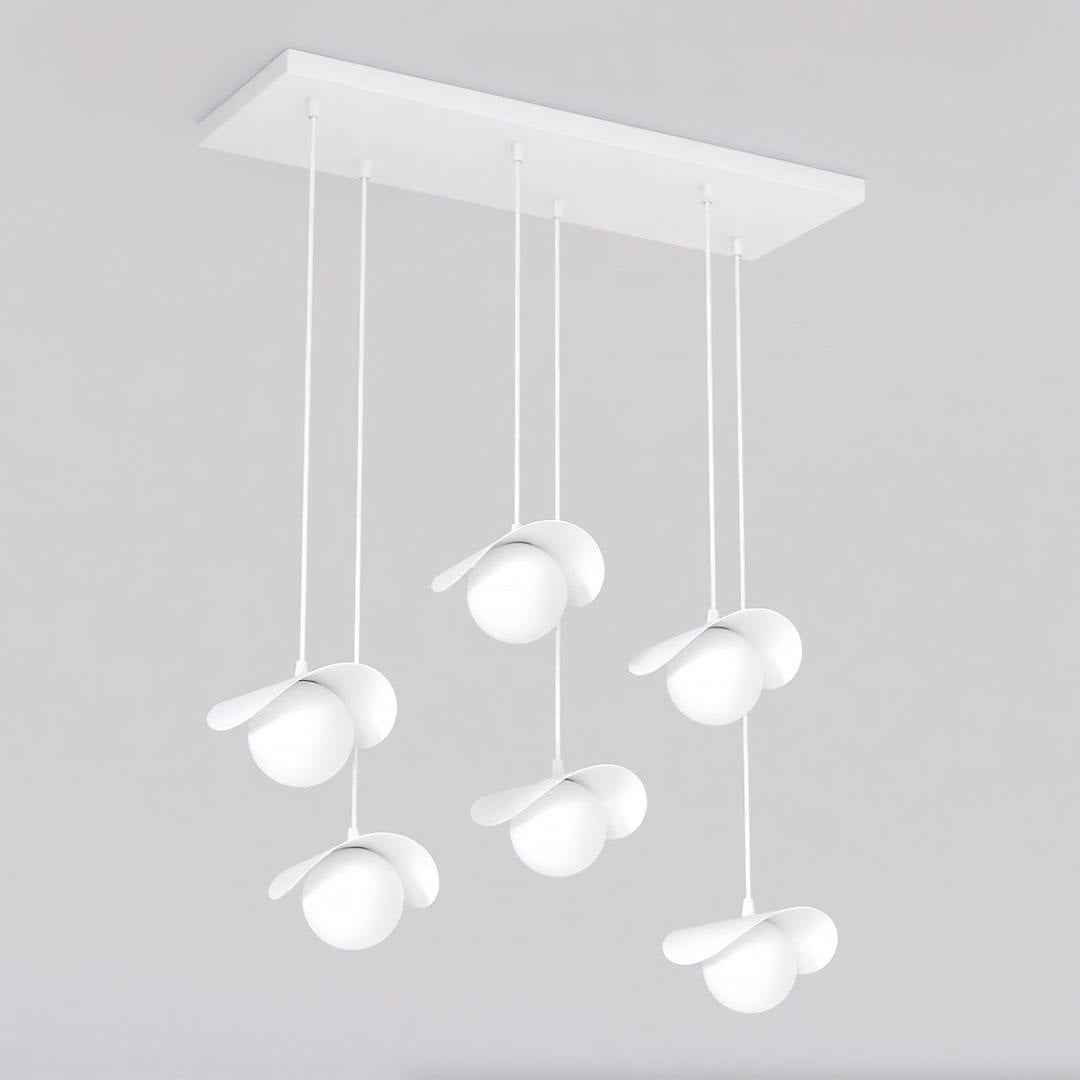 Emibig White Ritual Pendant Lamp 6 X G9 With Shade