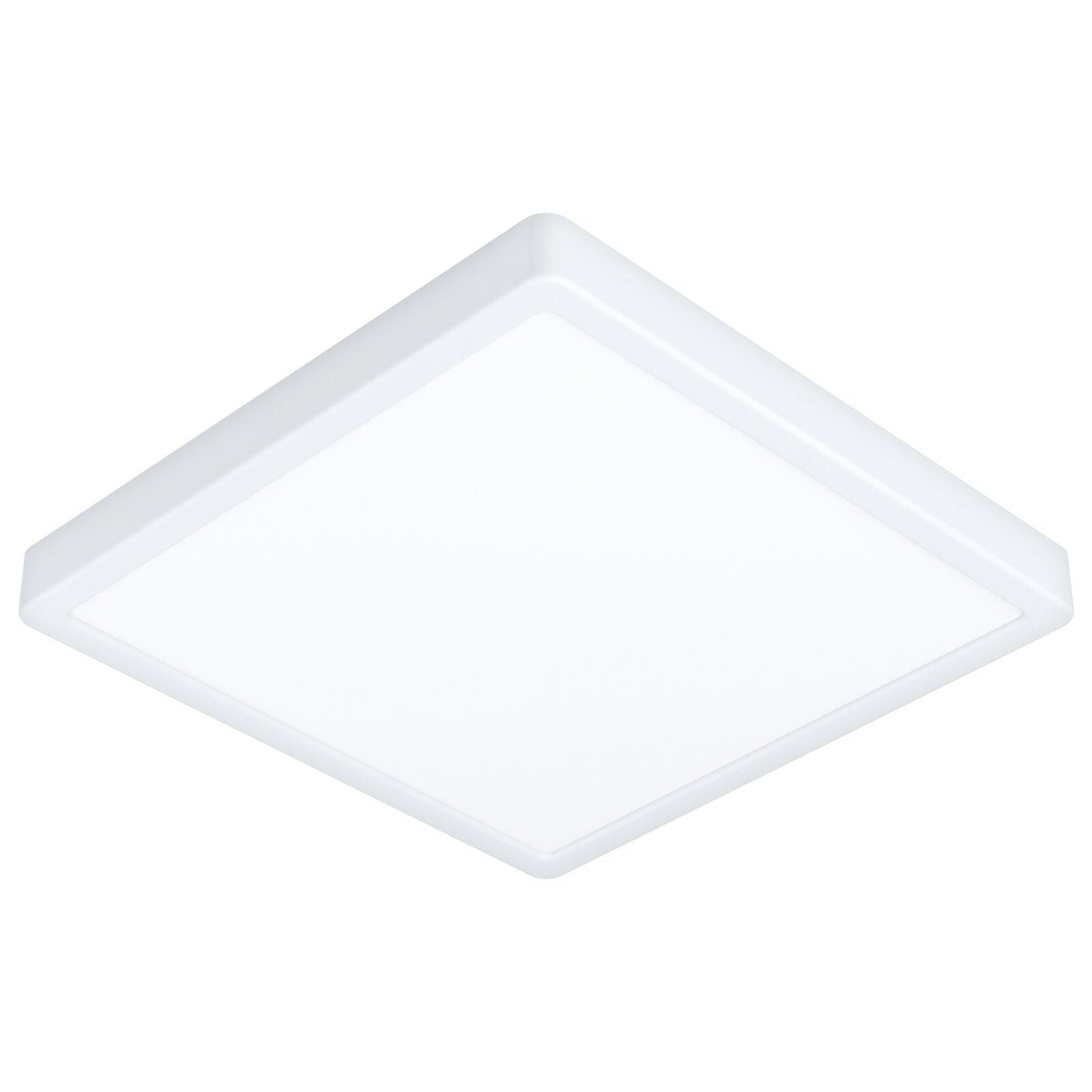 Loops Light/White Wall Flush Ceiling Shade Square Plastic Bulb Led 20W Included