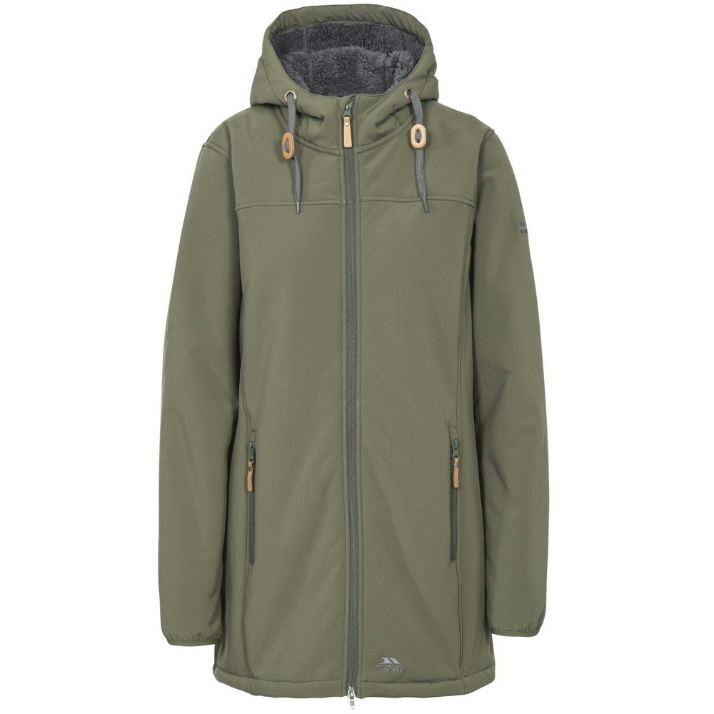 Trespass Women's Kristen Longer Length Hooded Waterproof Jacket - Moss - Moss - Xxl